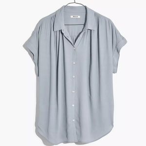Madewell: Central Drapey Shirt in medium wash